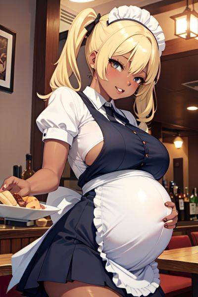 Anime Pregnant Huge Boobs 18 Age Ahegao Face Blonde Pigtails Hair Style Dark Skin Dark Fantasy Restaurant Front View Jumping Maid 3673144081170135198 - AI Hentai - aihentai.co on pornintellect.com