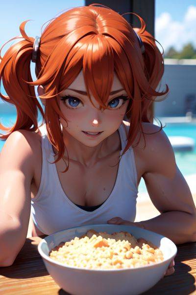 Anime Muscular Small Tits 40s Age Happy Face Ginger Messy Hair Style Dark Skin 3d Snow Close Up View Eating Schoolgirl 3673140215699509101 - AI Hentai - aihentai.co on pornintellect.com