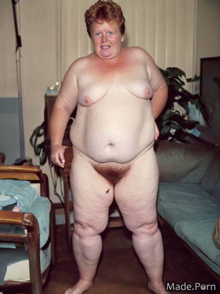70 standing wife pixie hair vintage ginger couch AI porn - made.porn on pornintellect.com