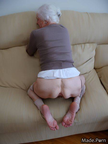 Wife undressing 90 squatting white hair nude hair bun AI porn - made.porn on pornintellect.com