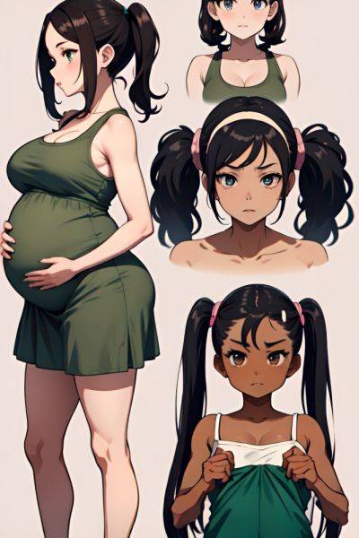 Anime Pregnant Small Tits 30s Age Serious Face Black Hair Pigtails Hair Style Dark Skin Vintage Jungle Side View T Pose Teacher 3673372143432178995 - AI Hentai - aihentai.co on pornintellect.com