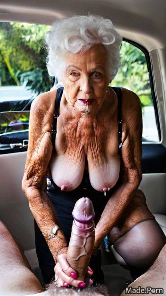 Multicolored hair gigantic boobs blowjob big cock car caucasian piercing AI porn - made.porn on pornintellect.com