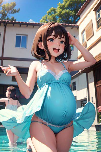 Anime Pregnant Small Tits 18 Age Laughing Face Brunette Pixie Hair Style Light Skin Soft Anime Yacht Back View Jumping Lingerie 3673716170804504652 - AI Hentai - aihentai.co on pornintellect.com
