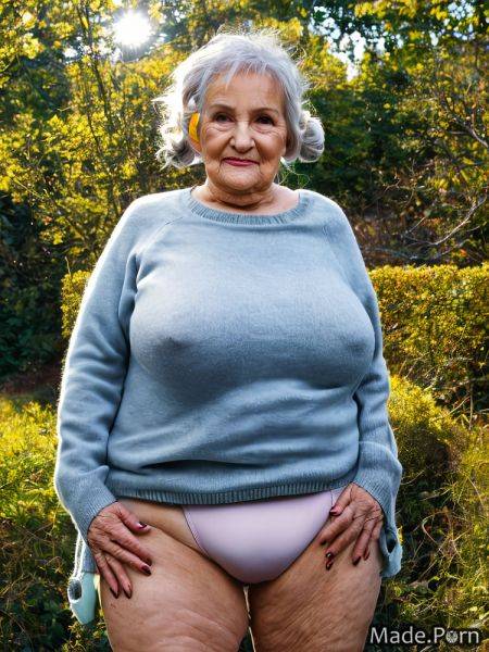 Sweater pigtails blonde fat saggy tits standing made AI porn - made.porn on pornintellect.com