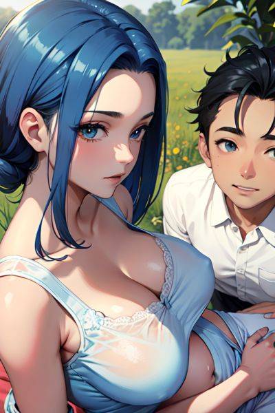 Anime Pregnant Small Tits 40s Age Happy Face Blue Hair Slicked Hair Style Dark Skin Skin Detail (beta) Meadow Close Up View Massage Pajamas 3673766421882203002 - AI Hentai - aihentai.co on pornintellect.com