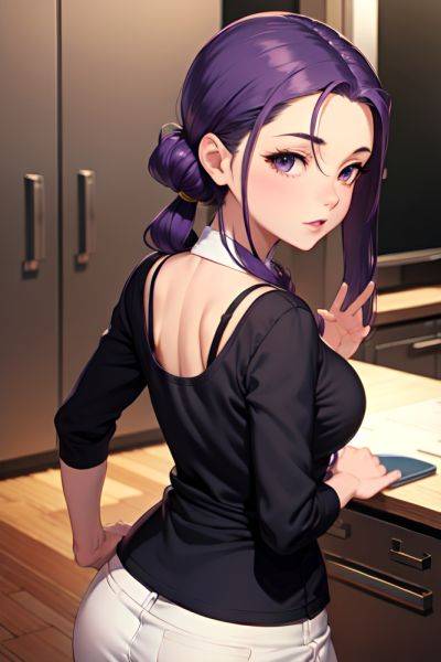 Anime Skinny Small Tits 50s Age Seductive Face Purple Hair Slicked Hair Style Dark Skin Dark Fantasy Office Back View Cooking Schoolgirl 3673785749275575749 - AI Hentai - aihentai.co on pornintellect.com