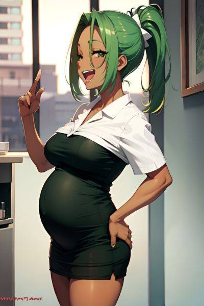 Anime Pregnant Small Tits 50s Age Laughing Face Green Hair Slicked Hair Style Dark Skin Black And White Bar Side View Cumshot Nurse 3673870789629170307 - AI Hentai - aihentai.co on pornintellect.com