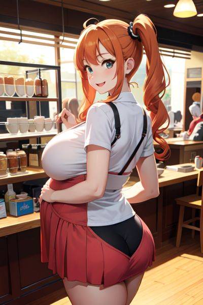 Anime Pregnant Huge Boobs 60s Age Happy Face Ginger Pigtails Hair Style Light Skin Warm Anime Cafe Back View Massage Mini Skirt 3673882385553584775 - AI Hentai - aihentai.co on pornintellect.com