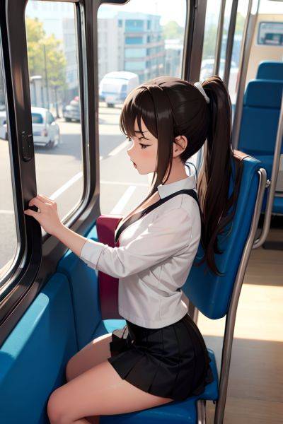Anime Busty Small Tits 40s Age Angry Face Brunette Ponytail Hair Style Light Skin Black And White Bus Side View Sleeping Mini Skirt 3674071794061114571 - AI Hentai - aihentai.co on pornintellect.com