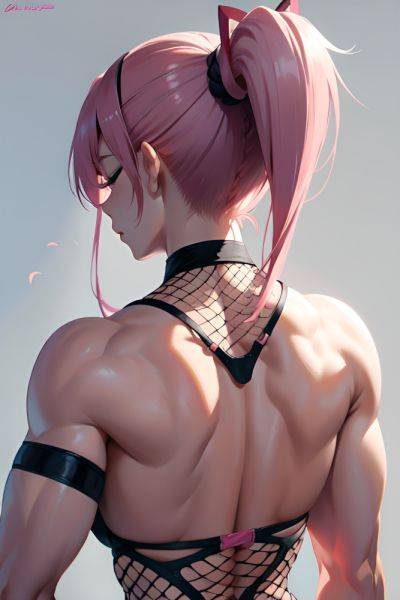 Anime Muscular Small Tits 18 Age Sad Face Pink Hair Ponytail Hair Style Light Skin Black And White Cave Back View Sleeping Fishnet 3670824798841371638 - AI Hentai - aihentai.co on pornintellect.com