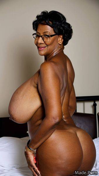 Back view bed made thick thighs tall looking at viewer 80 AI porn - made.porn on pornintellect.com