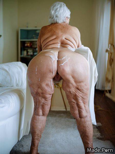 Thick thighs full shot 90 white hair indoors spreading ass big ass AI porn - made.porn on pornintellect.com