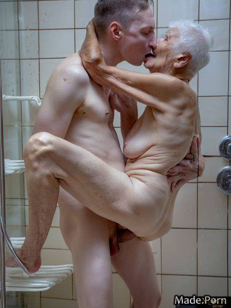 Shower skinny humping white hair shaved pussy fucking 90 AI porn - made.porn on pornintellect.com