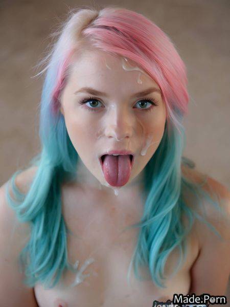 Nipples pink hair cum in mouth babe nude short small tits AI porn - made.porn on pornintellect.com