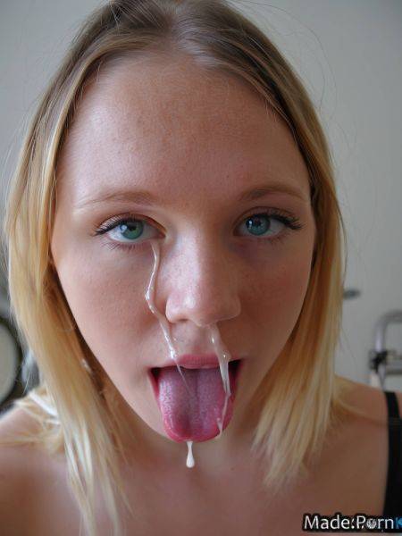 Cum in mouth facial ahegao white deepthroat blue cumshot AI porn - made.porn on pornintellect.com