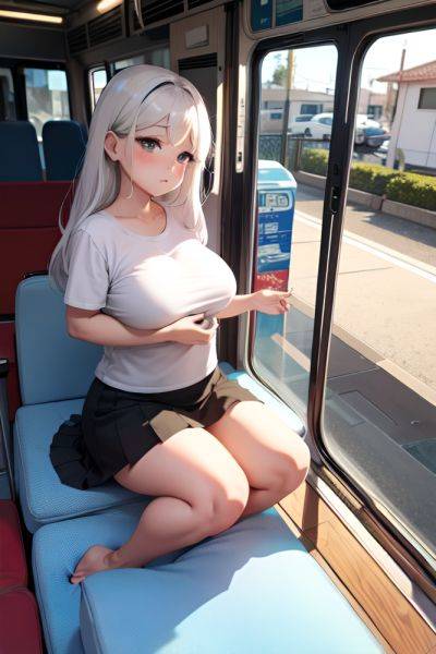 Anime Chubby Small Tits 50s Age Sad Face White Hair Straight Hair Style Dark Skin Charcoal Bus Front View Massage Mini Skirt 3674435148299134194 - AI Hentai - aihentai.co on pornintellect.com