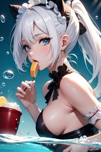 Anime Busty Small Tits 70s Age Shocked Face White Hair Ponytail Hair Style Light Skin Black And White Underwater Side View Eating Maid 3674446744751338281 - AI Hentai - aihentai.co on pornintellect.com