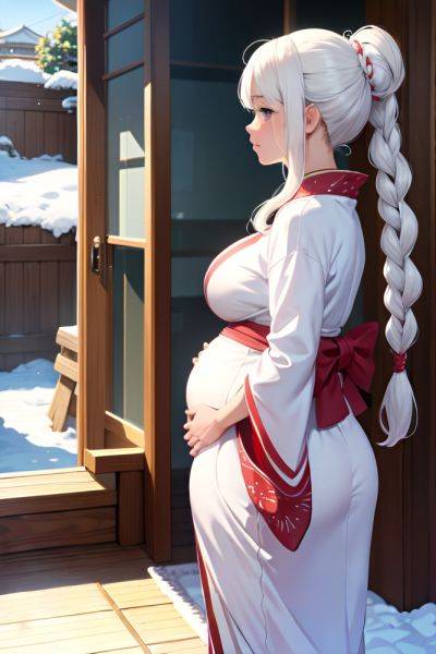 Anime Pregnant Small Tits 30s Age Sad Face White Hair Braided Hair Style Light Skin Comic Snow Back View Massage Kimono 3673476511138623695 - AI Hentai - aihentai.co on pornintellect.com