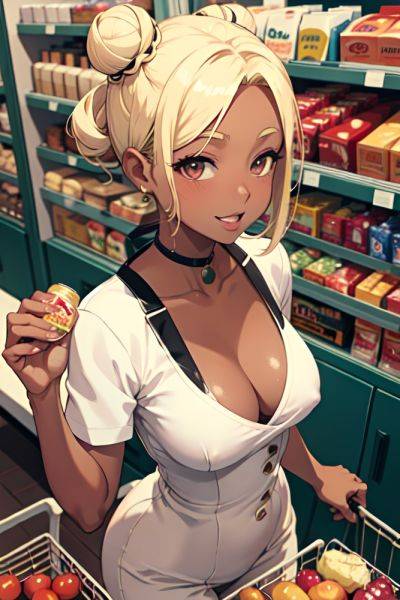 Anime Busty Small Tits 40s Age Happy Face Blonde Hair Bun Hair Style Dark Skin Film Photo Grocery Front View Cumshot Latex 3674628421829929590 - AI Hentai - aihentai.co on pornintellect.com