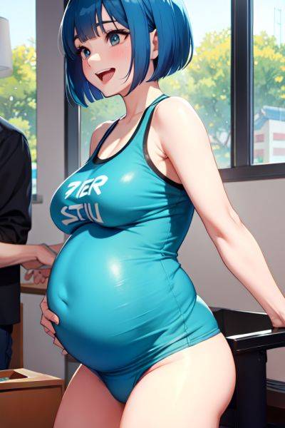 Anime Pregnant Small Tits 20s Age Laughing Face Blue Hair Bobcut Hair Style Light Skin Watercolor Gym Back View Massage Schoolgirl 3674655480124267816 - AI Hentai - aihentai.co on pornintellect.com