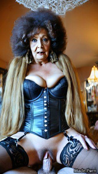 Caucasian woman indoors made black hair vampire wild afro AI porn - made.porn on pornintellect.com