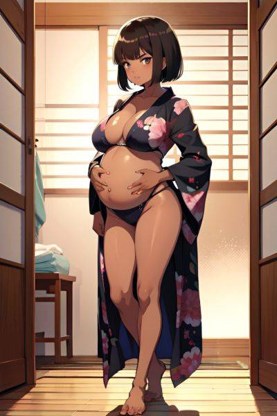 Anime Pregnant Small Tits 70s Age Angry Face Brunette Bangs Hair Style Dark Skin Illustration Changing Room Front View Bathing Kimono 3674810098972308611 - AI Hentai - aihentai.co on pornintellect.com