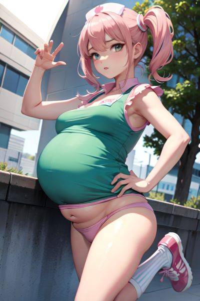 Anime Pregnant Small Tits 30s Age Serious Face Pink Hair Pigtails Hair Style Light Skin Skin Detail (beta) Oasis Front View Jumping Nurse 3674817829890019423 - AI Hentai - aihentai.co on pornintellect.com