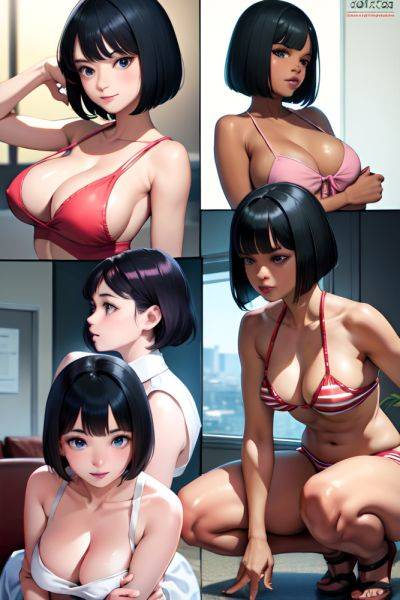 Anime Busty Small Tits 20s Age Seductive Face Black Hair Bobcut Hair Style Dark Skin Warm Anime Strip Club Side View Squatting Nurse 3674933794031926922 - AI Hentai - aihentai.co on pornintellect.com