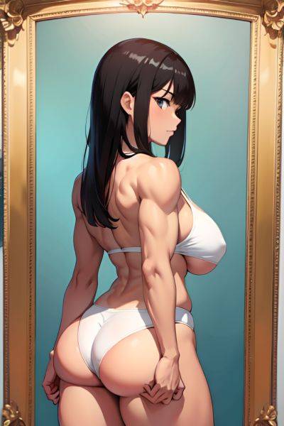 Anime Muscular Huge Boobs 18 Age Serious Face Brunette Bangs Hair Style Dark Skin Mirror Selfie Street Back View Spreading Legs Teacher 3675034296268124508 - AI Hentai - aihentai.co on pornintellect.com