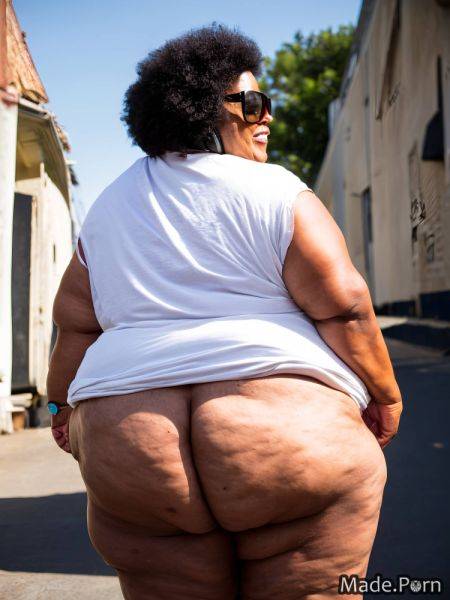 Sideview 80 ssbbw black hair street slutty headphones AI porn - made.porn on pornintellect.com