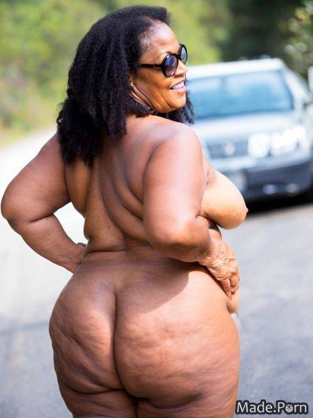 Tanned skin sideview african american thick thighs street 80 woman AI porn - made.porn - Usa on pornintellect.com