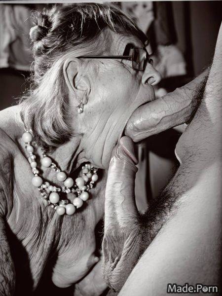 Big cock veiny dick big balls profile shot blowjob woman saggy tits AI porn - made.porn on pornintellect.com