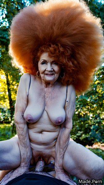 Caucasian made wild afro woman full shot harlequin multicolored hair AI porn - made.porn on pornintellect.com