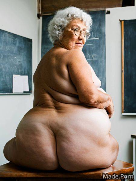 Slutty caucasian nude woman glasses thick 80 AI porn - made.porn on pornintellect.com