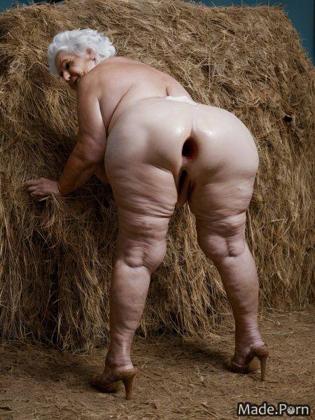 Standing big ass caucasian woman spreading legs thick white hair AI porn - made.porn on pornintellect.com