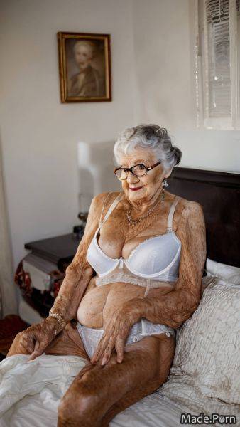 Slutty jewelry 90 bedroom glasses long hair spreading legs AI porn - made.porn on pornintellect.com