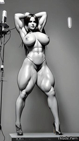 Hairy gigantic boobs nude shemale big hips standing black hair AI porn - made.porn on pornintellect.com