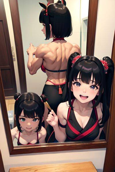 Anime Muscular Small Tits 60s Age Laughing Face Black Hair Bangs Hair Style Dark Skin Mirror Selfie Desert Back View Plank Geisha 3675250762135261855 - AI Hentai - aihentai.co on pornintellect.com