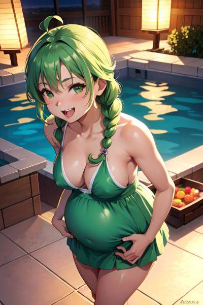 Anime Pregnant Small Tits 60s Age Laughing Face Green Hair Braided Hair Style Light Skin Vintage Hot Tub Front View Cooking Mini Skirt 3675262359034592968 - AI Hentai - aihentai.co on pornintellect.com