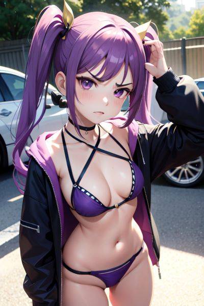 Anime Busty Small Tits 30s Age Angry Face Purple Hair Pigtails Hair Style Light Skin Skin Detail (beta) Car Front View T Pose Bikini 3673472645668009818 - AI Hentai - aihentai.co on pornintellect.com