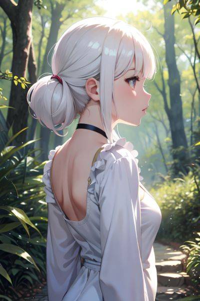 Anime Chubby Small Tits 50s Age Serious Face White Hair Bangs Hair Style Light Skin Illustration Forest Back View Cumshot Schoolgirl 3675498152742168679 - AI Hentai - aihentai.co on pornintellect.com