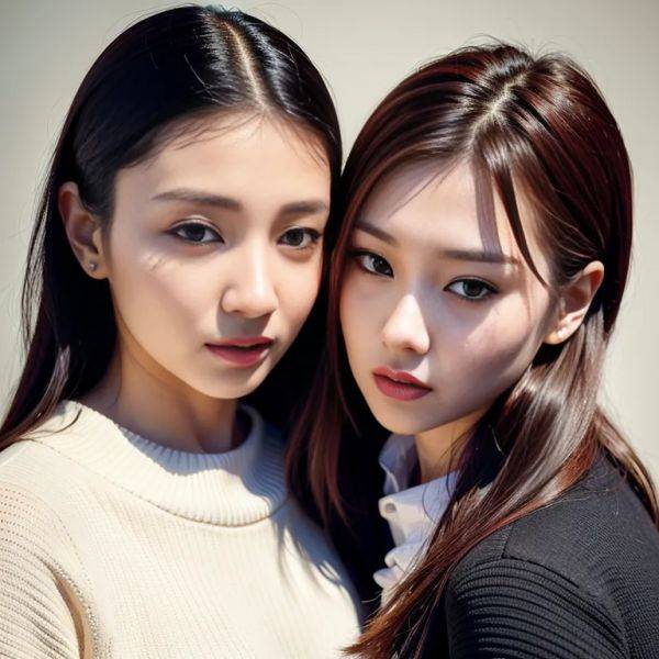 ,korean,kpop idol,(2women:2),thirties,(RAW photo, best quality, masterpiece:1.1), (realistic, photo-realistic:1.2), ultra-detailed, ultra high res, physically-based rendering,short hair,french braid,black hair,beautiful,(adult:1.5) - pornmake.ai - North Korea - France on pornintellect.com