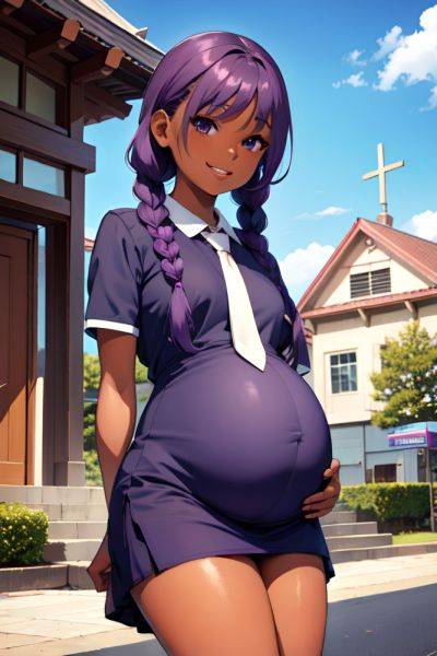 Anime Pregnant Small Tits 60s Age Happy Face Purple Hair Braided Hair Style Dark Skin Comic Church Front View Massage Schoolgirl 3675652771526563789 - AI Hentai - aihentai.co on pornintellect.com