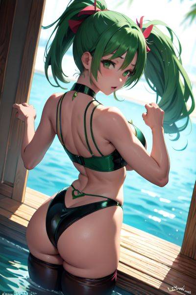Anime Busty Small Tits 18 Age Orgasm Face Green Hair Ponytail Hair Style Dark Skin Painting Underwater Back View T Pose Latex 3675950412763992654 - AI Hentai - aihentai.co on pornintellect.com