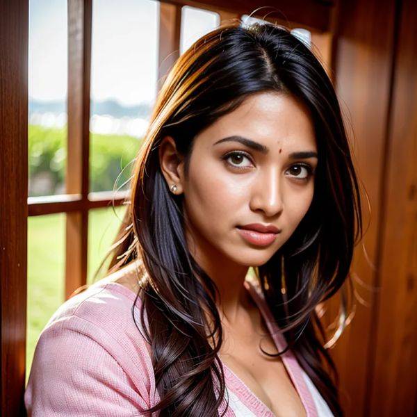 , Indian, brown skin, facial mark,woman,thirties,(RAW photo, best quality, masterpiece:1.1), (realistic, photo-realistic:1.2), ultra-detailed, ultra high res, physically-based rendering,(adult:1.5) - pornmake.ai - India on pornintellect.com