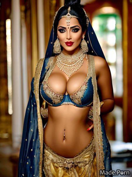 Busty night huge boobs sari wife looking at viewer medium shot AI porn - made.porn on pornintellect.com