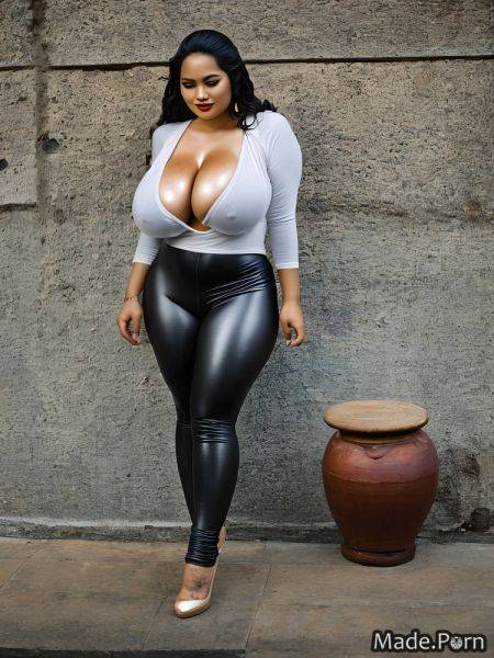 Fat pawg big tits long hair made shiny skin spandex AI porn - made.porn on pornintellect.com