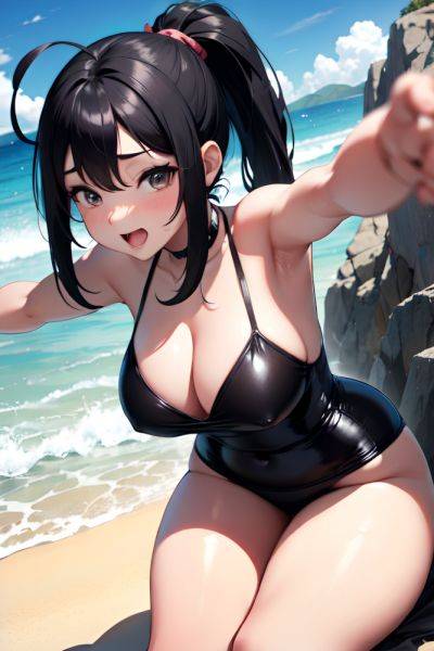 Anime Chubby Small Tits 30s Age Orgasm Face Black Hair Ponytail Hair Style Light Skin Charcoal Beach Front View T Pose Latex 3671493524763773331 - AI Hentai - aihentai.co on pornintellect.com