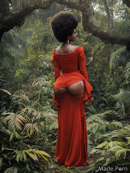 Standing perfect body dark fantasy wild afro fully clothed jungle seductive AI porn - made.porn on pornintellect.com
