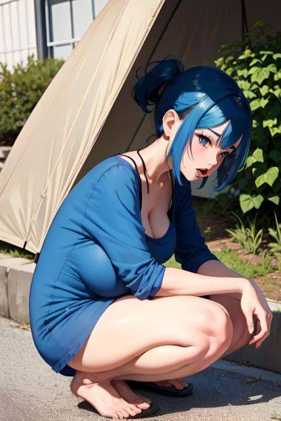 Anime Pregnant Small Tits 60s Age Ahegao Face Blue Hair Pixie Hair Style Dark Skin Comic Tent Side View Squatting Nude 3671945785302509880 - AI Hentai - aihentai.co on pornintellect.com